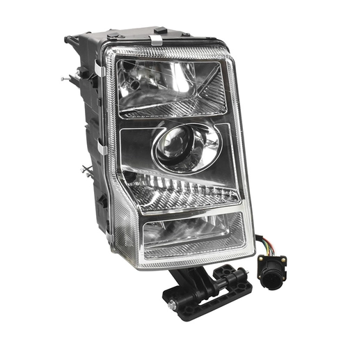 FAROL PRINCIPAL DE LÂMPADA E CHICOTE COM CONECTOR DE 9 VIAS REDONDO DO VOLVO LADO DIREITO - FARO21A-D-DIP