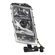 FAROL PRINCIPAL DE LÂMPADA E CHICOTE COM CONECTOR DE 9 VIAS REDONDO DO VOLVO LADO DIREITO - FARO21A-D-DIP