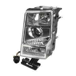 FAROL PRINCIPAL DE LÂMPADA E CHICOTE COM CONECTOR DE 9 VIAS REDONDO DO VOLVO LADO ESQUERDO - FARO21A-E-DIP