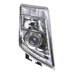 FAROL PRINCIPAL COMPLETO PISCA E FAROL DE LÂMPADA COM DRL DE LED E DE 6 VIAS COM LENTE ÓPTICA DO VOLVO LADO DIREITO - FARO40A-D-DIP