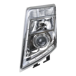FAROL PRINCIPAL COMPLETO PISCA E FAROL DE LÂMPADA COM DRL DE LED E DE 6 VIAS COM LENTE ÓPTICA DO VOLVO LADO ESQUERDO - FARO40A-E-DIP