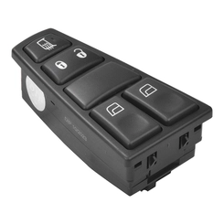 INTERRUPTOR DE ACIONAMENTO DO VIDRO ELÉTRICO COM TRAVA ELÉTRICA DAS PORTAS E DESEMBAÇADOR DO RETROVISOR DO VOLVO LADO ESQUERDO - INTE13A-DIP
