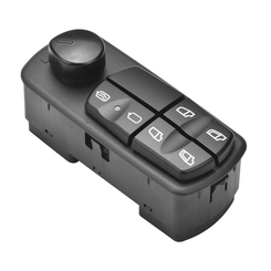 INTERRUPTOR DE ACIONAMENTO DO VIDRO ELÉTRICO COM CONTROLE DOS RETROVISORES E DESEMBAÇADOR DO MERCEDES BENZ LADO ESQUERDO - INTE18A-DIP