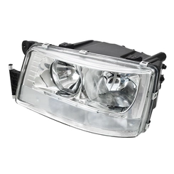 FAROL PRINCIPAL DUPLO COM SUPORTE E SEM MOTOR DE CONECTOR PARA DRL NA MEIA LUZ DO MAN E VOLKSWAGEN LADO ESQUERDO - FARO42A-E-DIP