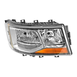 FAROL PRINCIPAL COMPLETO COM MOTOR DE REGULAGEM PARA CONECTOR DE 9 VIAS DO SCANIA LADO DIREITO - FARO71A-D-DIP