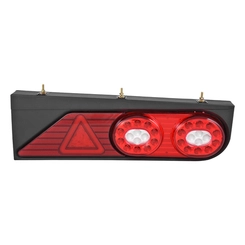 LANTERNA TRASEIRA COMPLETA DE LED DA RANDON PARA CONECTOR DE 5 VIAS E COM TRIÂNGULO DE LED DO LADO DIREITO - LANT188A-D-DIP