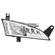 FAROL AUXILIAR DE LED PARA CONECTOR DE 3 VIAS DA GRADE DO SCANIA LADO DIREITO - FARO83A-D-DIP