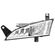 FAROL AUXILIAR DE LED PARA CONECTOR DE 3 VIAS DA GRADE DO SCANIA LADO ESQUERDO - FARO83A-E-DIP