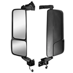 RETROVISOR DE MANOBRA DE BRAÇO CURTO COM RETROVISOR AUXILIAR E DESEMBAÇADOR ELÉTRICO DO MERCEDES BENZ LADO ESQUERDO - RETR51A-E-DIP