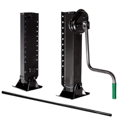 PÉ MECÂNICO DE APOIO DE BITREM DE 28 TONELADAS COM BARRA E SEM EXTENSOR COM ALTURA FECHADO DE 920MM - PEME02B-DIP