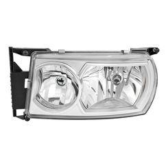 FAROL PRINCIPAL DE LÂMPADA SEM MEIA LUZ PARA CONECTOR DE 4 VIAS DO SCANIA LADO ESQUERDO - FARO35B-E-DIP