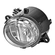 FAROL AUXILIAR DE NEBLINA COM LENTE DE VIDRO E CONECTOR DE 2 VIAS DO MERCEDES BENZ LADO ESQUERDO - FARO79B-E-DIP