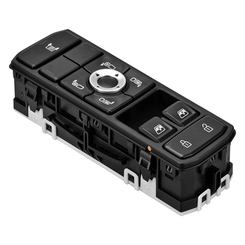 INTERRUPTOR DE ACIONAMENTO DE VIDRO TRAVA ELÉTRICA DAS PORTAS DESEMBAÇADOR E CONTROLE DOS RETROVISORES DO SCANIA LADO ESQUERDO - INTE43A-DIP