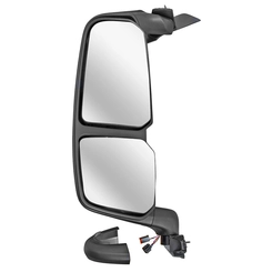 RETROVISOR DE MANOBRA ELÉTRICO COM RETROVISOR AUXILIAR E DESEMBAÇADOR DO IVECO LADO ESQUERDO - RETR56A-E-DIP