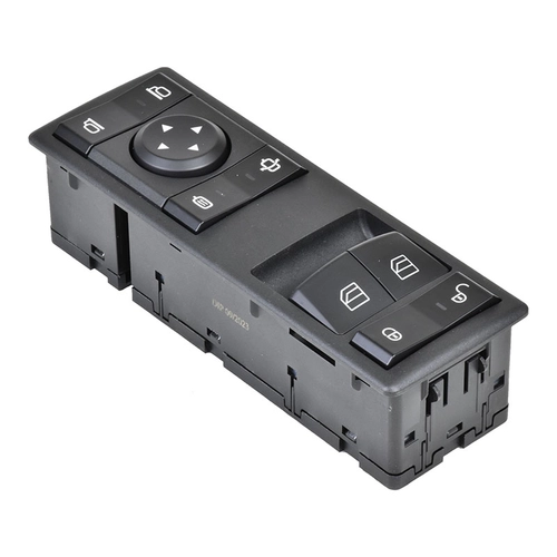INTERRUPTOR DE ACIONAMENTO DO VIDRO ELÉTRICO COM CONTROLE DOS RETROVISORES DESEMBAÇADOR E TRAVA ELÉTRICA DO MERCEDES BENZ LADO ESQUERDO - INTE45A-DIP