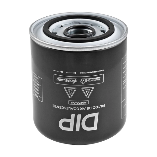 FILTRO DESUMIFICADOR DO SISTEMA DE AR COMPRIMIDO DO DAF QUE RETÉM ÁGUA E ÓLEO - FIDE06-DIP