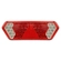 LANTERNA TRASEIRA COM 46 LEDS E CONECTOR DE 5 VIAS DAS CARRETAS GUERRA DO LADO ESQUERDO DE MODELO ORIGINAL - LANT43Q-E-DIP