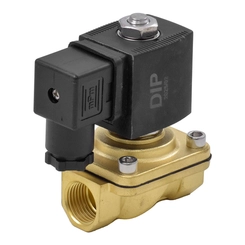 VÁLVULA SOLENÓIDE COM CONECTOR MPM PARA BUZINA E SUSPENSÃO A AR COM SAÍDA DE 1/2" - VALV69-DIP