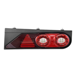 LANTERNA TRASEIRA COMPLETA DE LED DA RANDON COM CONECTOR DE 5 VIAS E TRIÂNGULO REFLETIVO DO LADO DIREITO - LANT188B-D-DIP