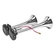 BUZINA PARA CAMINHÕES ELETROPNEUMÁTICA COM 02 CORNETAS BIVOLT E CROMADA - BUZI01-DIP