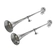 PAR DE BUZINA PARA CAMINHÕES MARÍTIMA COM 02 CORNETAS DE 1000MM BIVOLT VÁLVULA ORIGINAL CROMADA - BUZI22-DIP
