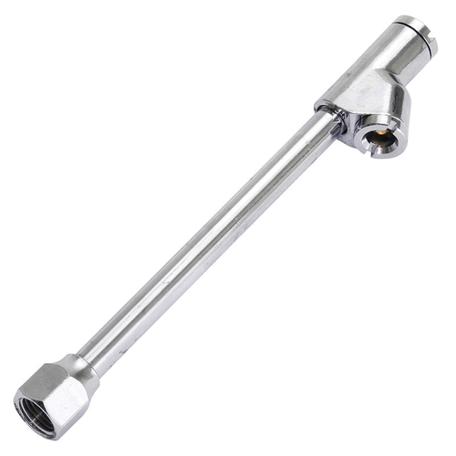 INFLADOR DE BICO DUPLO RETO CURTO PARA NIPLE 1/4 COM 165MM COM ROSCA - INFL05A-DIP