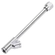 INFLADOR DE BICO DUPLO RETO CURTO PARA NIPLE 1/4 COM 165MM COM ROSCA - INFL05A-DIP
