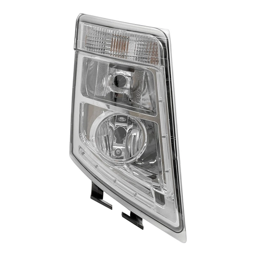 FAROL PRINCIPAL COMPLETO PISCA E FAROL DE LÂMPADA COM DRL DE LED E DE 6 VIAS SEM LENTE ÓPTICA DO VOLVO LADO DIREITO - FARO40G-D-DIP