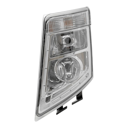 FAROL PRINCIPAL COMPLETO PISCA E FAROL DE LÂMPADA COM DRL DE LED E DE 6 VIAS SEM LENTE ÓPTICA DO VOLVO LADO ESQUERDO - FARO40G-E-DIP