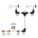 KIT DE INSTALAÇÃO DE BUZINAS COM 07 CONEXÕES PARA MANGUEIRAS DE 12MM (002 UN.) - KITS84-DIP