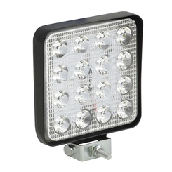 FAROL AUXILIAR SLIM DE 4X3" UNIVERSAL COM 16 LEDS E FIO DE 2 VIAS QUADRADO - FARO53-DIP