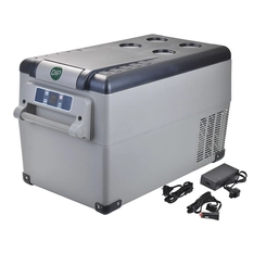 GELADEIRA PORTÁTIL COM BLUETOOTH DE 35 LITROS BIVOLT COM FONTE CONVERSORA DE TENSÃO 100 E 240V - GELA08B-DIP