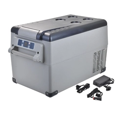 GELADEIRA PORTÁTIL COM BLUETOOTH DE 35 LITROS BIVOLT COM FONTE CONVERSORA DE TENSÃO 100 E 240V - GELA08B-DIP