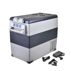 GELADEIRA PORTÁTIL COM BLUETOOTH DE 55 LITROS BIVOLT COM FONTE CONVERSORA DE TENSÃO 100 E 240V - GELA25B-DIP
