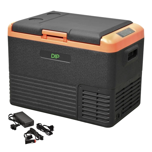 GELADEIRA PORTÁTIL COM BLUETOOTH DE 40 LITROS BIVOLT COM FONTE CONVERSORA DE TENSÃO 100 E 240V - GELA32-DIP