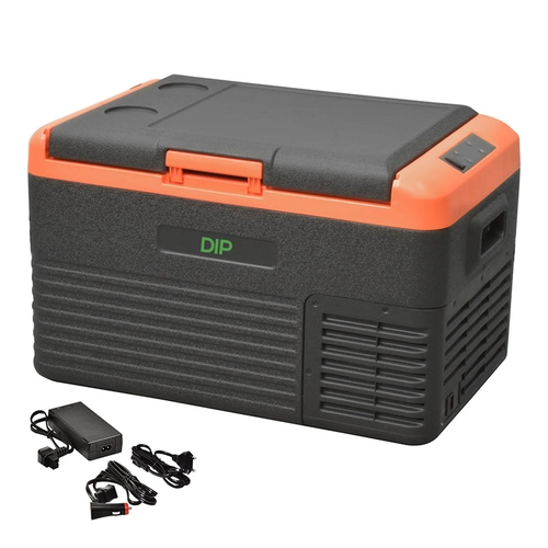 GELADEIRA PORTÁTIL COM BLUETOOTH DE 30 LITROS BIVOLT COM FONTE CONVERSORA DE TENSÃO 100 E 240V - GELA31-DIP