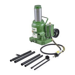 MACACO HIDRÁULICO PNEUMÁTICO DE 50 TONELADAS COM REGULAGEM DE ALTURA COM MODELO DE GARRAFA - MACA27-DIP