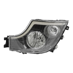 FAROL PRINCIPAL COMPLETO COM LUZ DIURNA JUNTO COM A SETA E CONECTOR DE 6 VIAS DO MERCEDES BENZ LADO ESQUERDO - FARO149-E-DIP