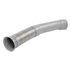 TUBO FLEXÍVEL E RÍGIDO DA SAÍDA DO ESCAPAMENTO COM 4.1/2" DO MERCEDES BENZ - TUBO98