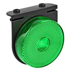 LANTERNA LATERAL VERDE FLEXÍVEL DE LED COM SUPORTE E FIO DE 2 VIAS - LANT08J-VD-LED