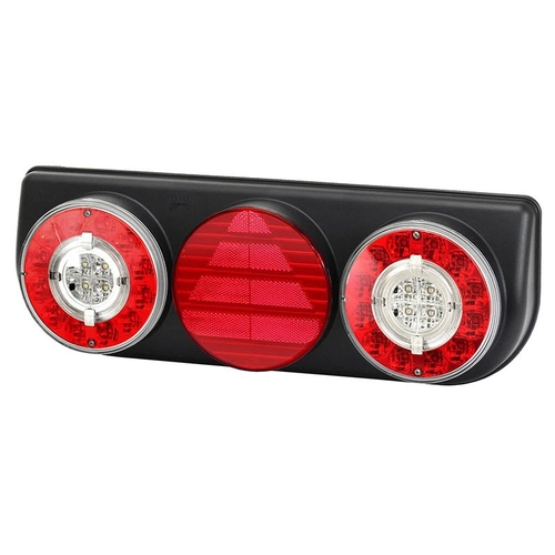 LANTERNA TRASEIRA COMPLETA BRASPOINT IV LG DAS CARRETAS FACCHINI DE LED 24V DE CONECTOR DE 7 VIAS DO LADO DIREITO - LANT163-D