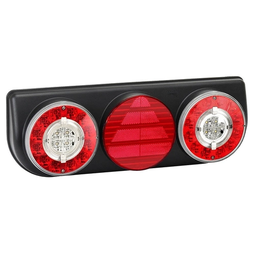 LANTERNA TRASEIRA COMPLETA BRASPOINT IV LG DAS CARRETAS FACCHINI DE LED 24V DE CONECTOR DE 7 VIAS DO LADO ESQUERDO - LANT163-E