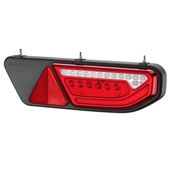 LANTERNA TRASEIRA COMPLETA DA RODOLINEA E RODOTECNICA DE LED COM DIRECIONAL E CONECTOR DE 5 VIAS DO LADO DIREITO - LANT178-D