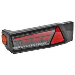 LANTERNA TRASEIRA COMPLETA WINGS COM LANTERNA LATERAL LED SEQUENCIAL E FIXAÇÃO TRASEIRA COM CONECTOR DE 5 VIAS DO LADO ESQUERDO - LANT231-E