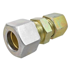 UNIÃO DE COMPRESSÃO REDUTORA RETA COM ANILHA E SEM INSERT DE METAL COM 16MM X 12MM - CONE115