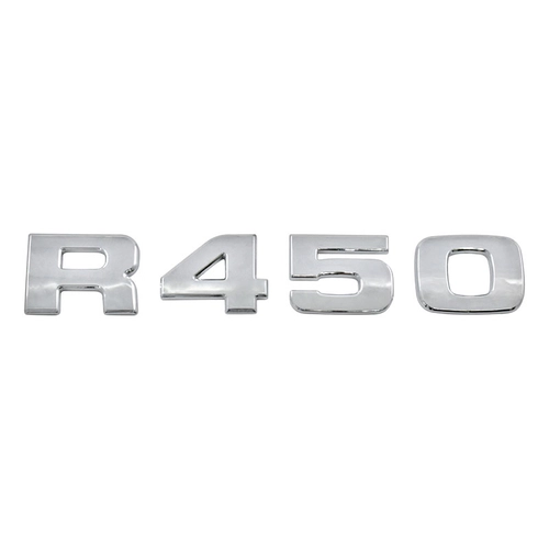 EMBLEMA DE POTÊNCIA R450 CROMADO DA GRADE FRONTAL DO SCANIA - EMBL53-CR