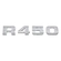 EMBLEMA DE POTÊNCIA R450 CROMADO DA GRADE FRONTAL DO SCANIA - EMBL53-CR