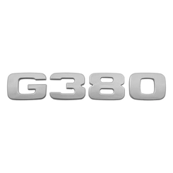 EMBLEMA DE POTÊNCIA G380 DA GRADE FRONTAL DO SCANIA CINZA - EMBL57-CZ