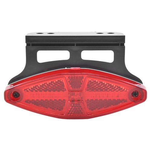 LANTERNA LATERAL VERMELHA UNIVERSAL COM GUIA DE LUZ RETROREFLETOR SUPORTE LED PARA CONECTOR DE 2 VIAS - LANT260-VM-LED