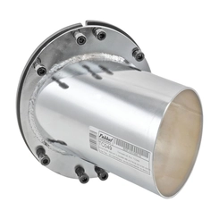 PONTEIRA CROMADA DO ESCAPAMENTO COM FLANGE COM 5" DE 220MM - PONT26